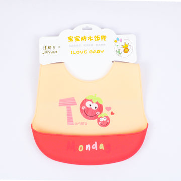 SOFT SILICONE BABY POCKET BIB
