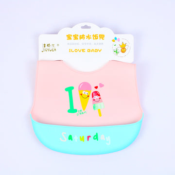 SOFT SILICON BABY POCKET BIB