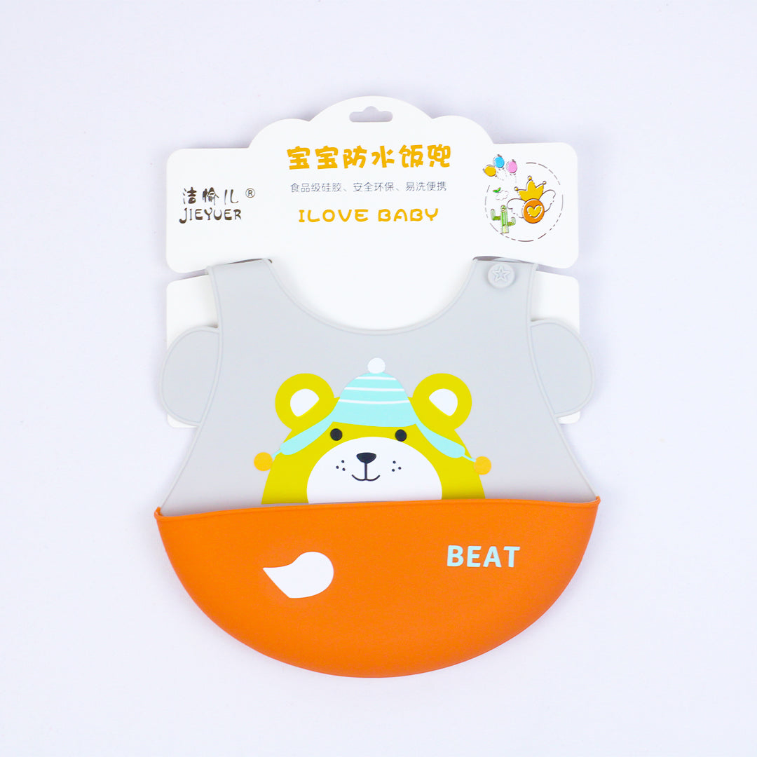 SOFT SILICONE BABY POCKET BIB