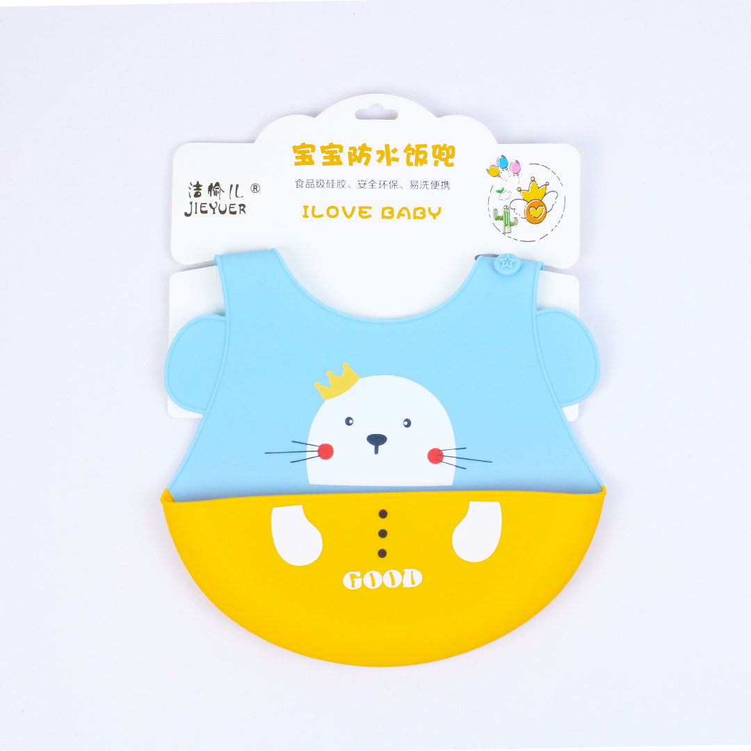 SOFT SILICON BABY POCKET BIB