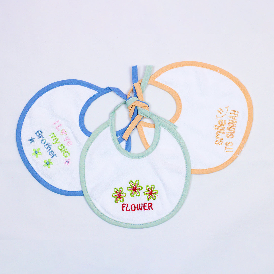 LITTLE JOY 3 PIECE BABY BIB SET