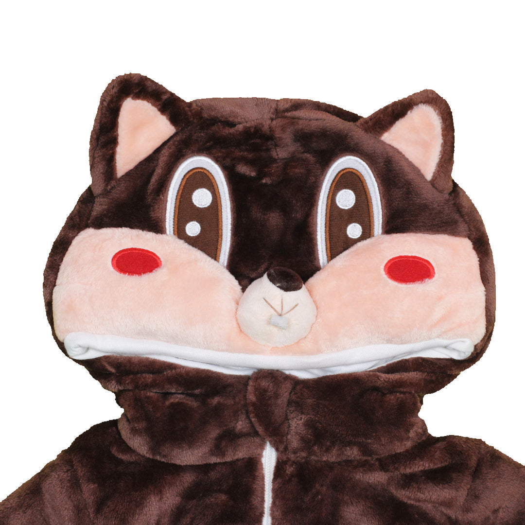 SOFT PLUSH SQUIRREL CHARACTER  BABY ROMPER