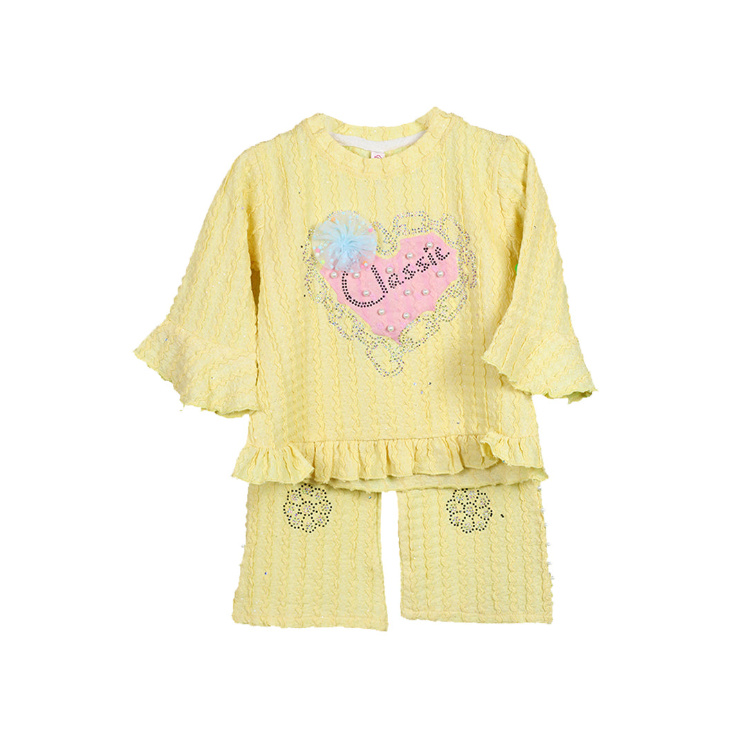 Baby Girls Bubble Stuff Trouser Shirt