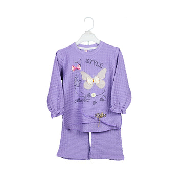 Baby Girls Bubble Stuff Trouser Shirt