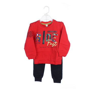 Boys 2-Piece Trouser & Shirt Set – Ride Fast Print