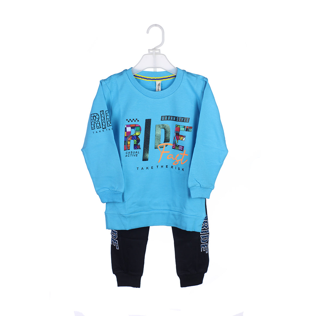 Boys 2-Piece Trouser & Shirt Set – Ride Fast Print