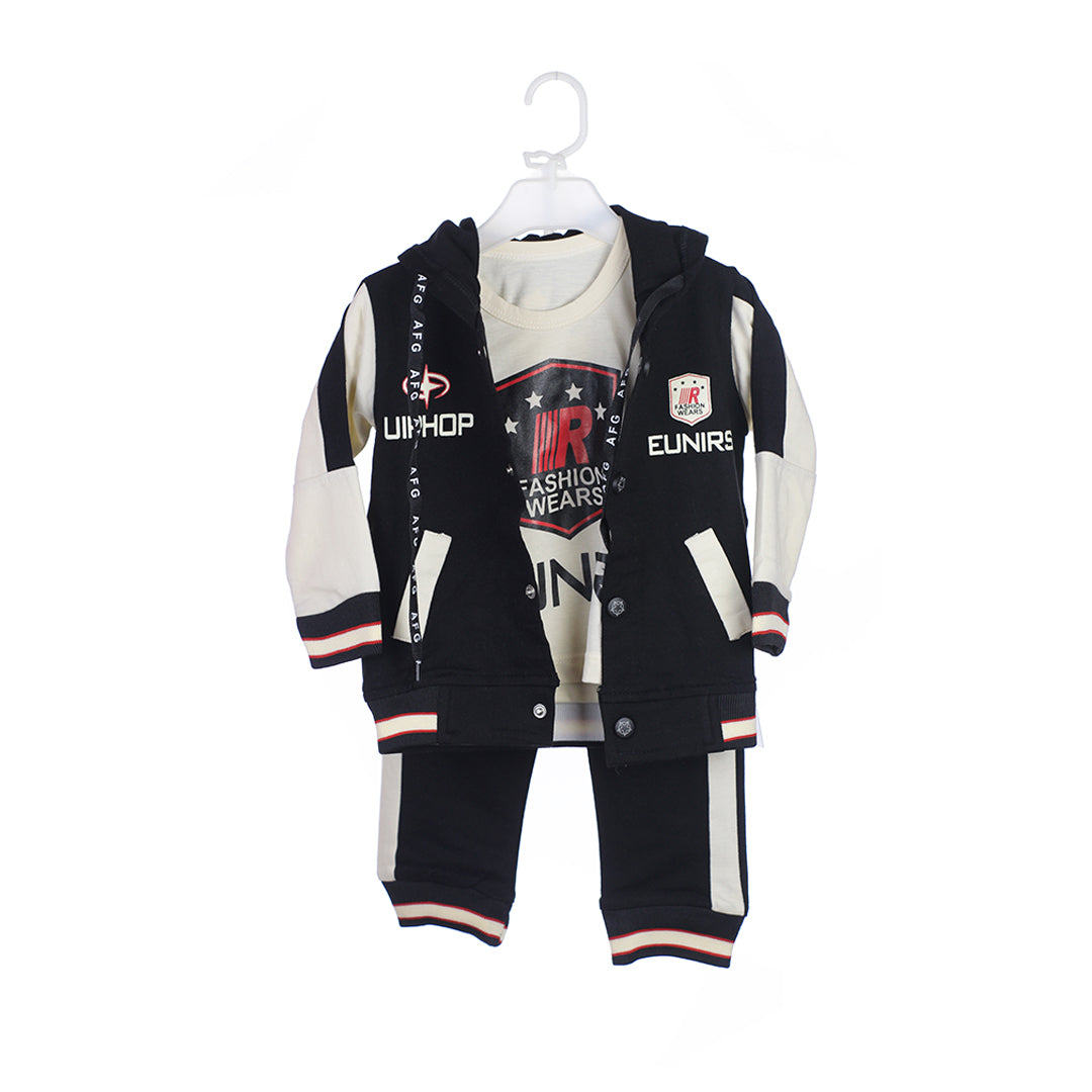 3-Piece Boys' Outfit Set | Hooded Jacket & Sweatpants