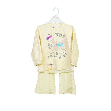 Baby Girls Bubble Stuff Trouser Shirt