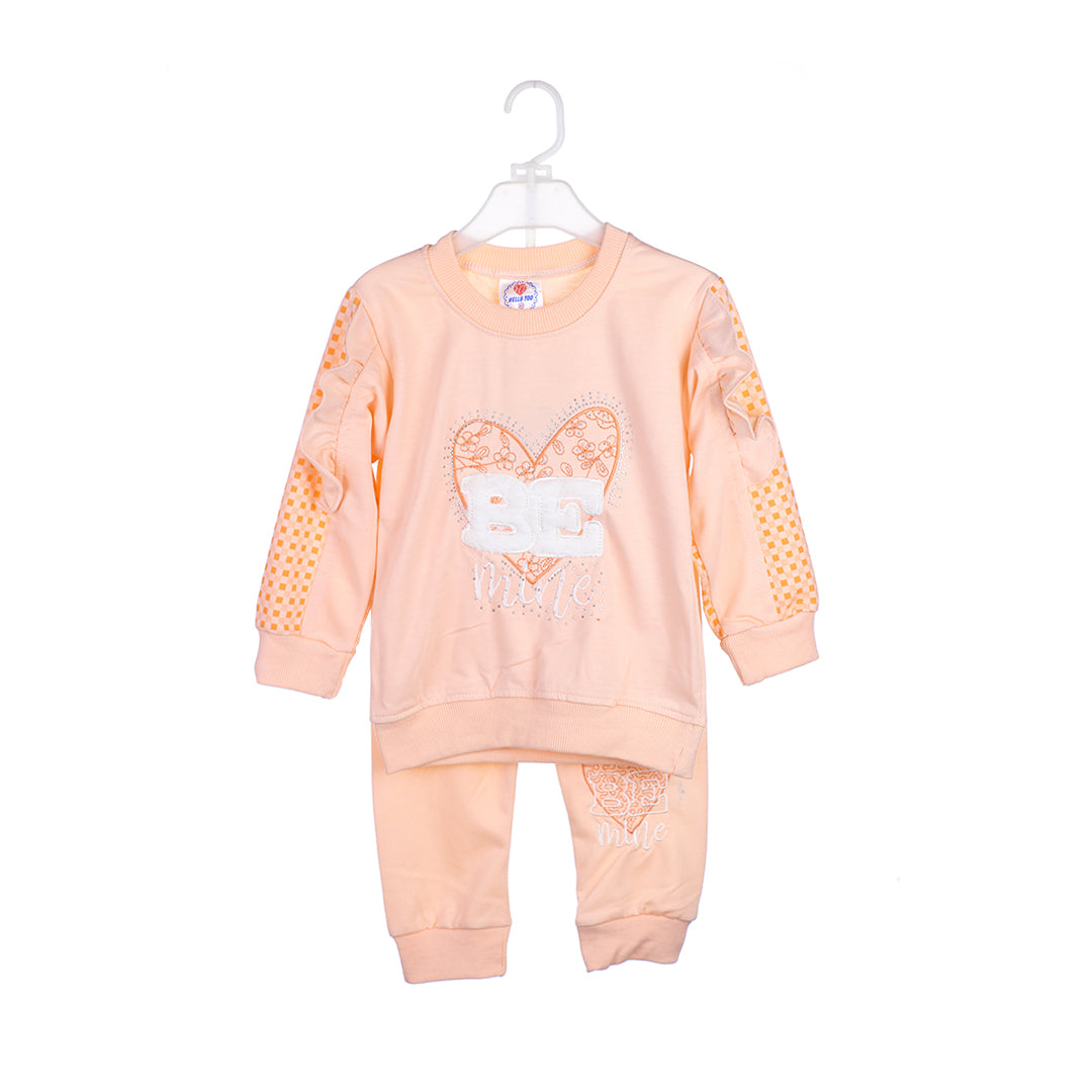 2-Piece "Be Mine" Sweatshirt & Trouser Set
