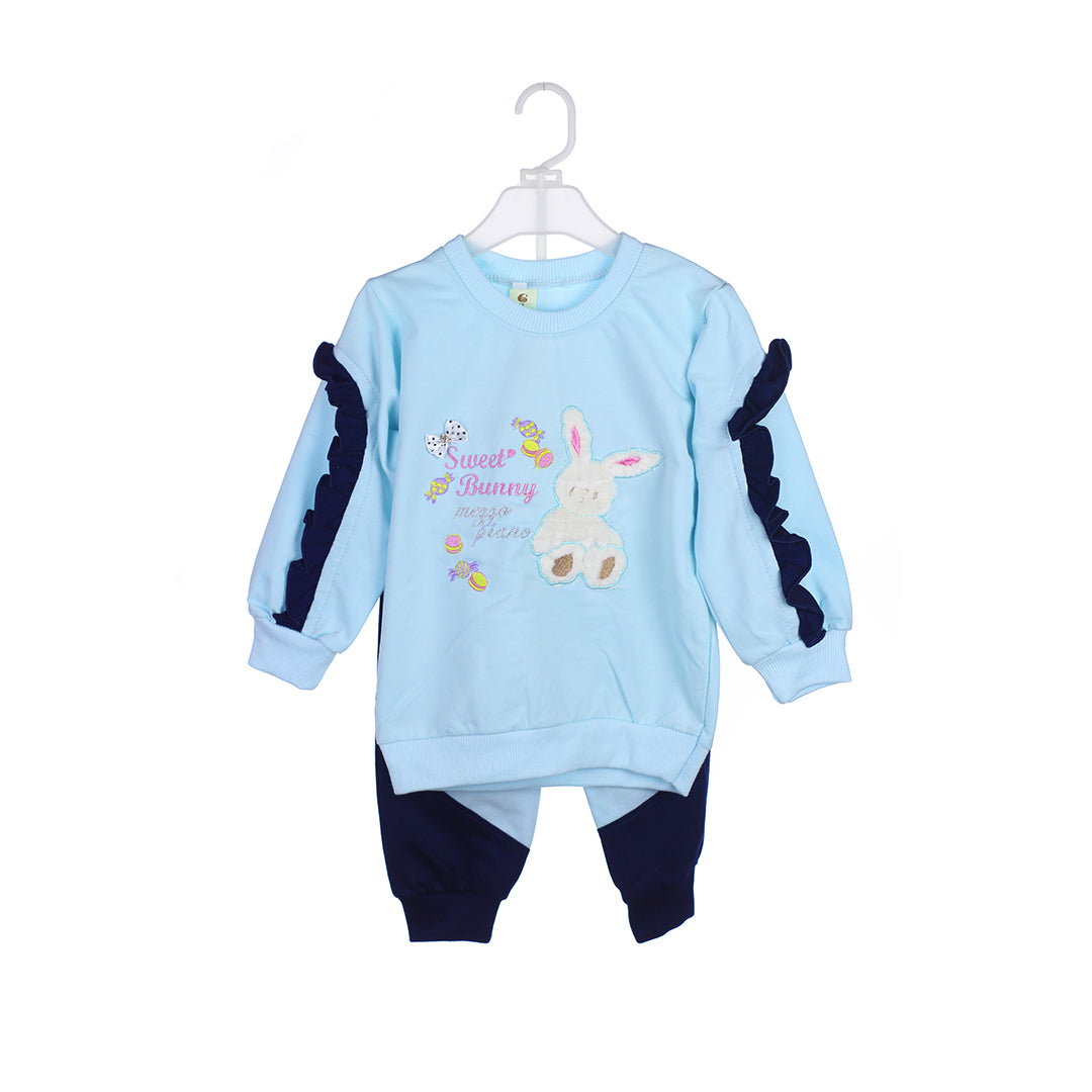 2-Piece "Sweet Bunny" Sweatshirt & Jogger Pant Set